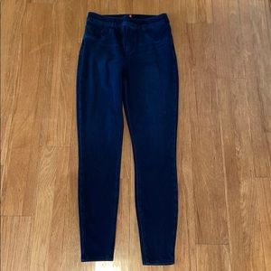 SPANX high waisted dark wash jeggings